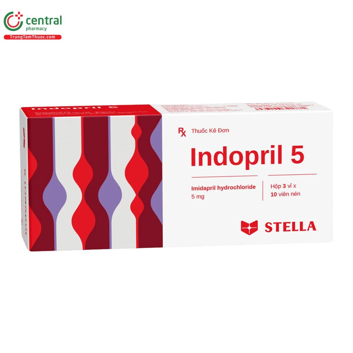 Indopril 5 Stella điều trị tăng huyết áp