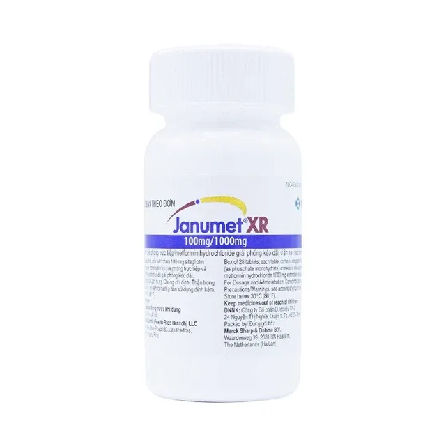 Janumet XR 100mg/1000mg MSD điều trị tiểu đường típ 2