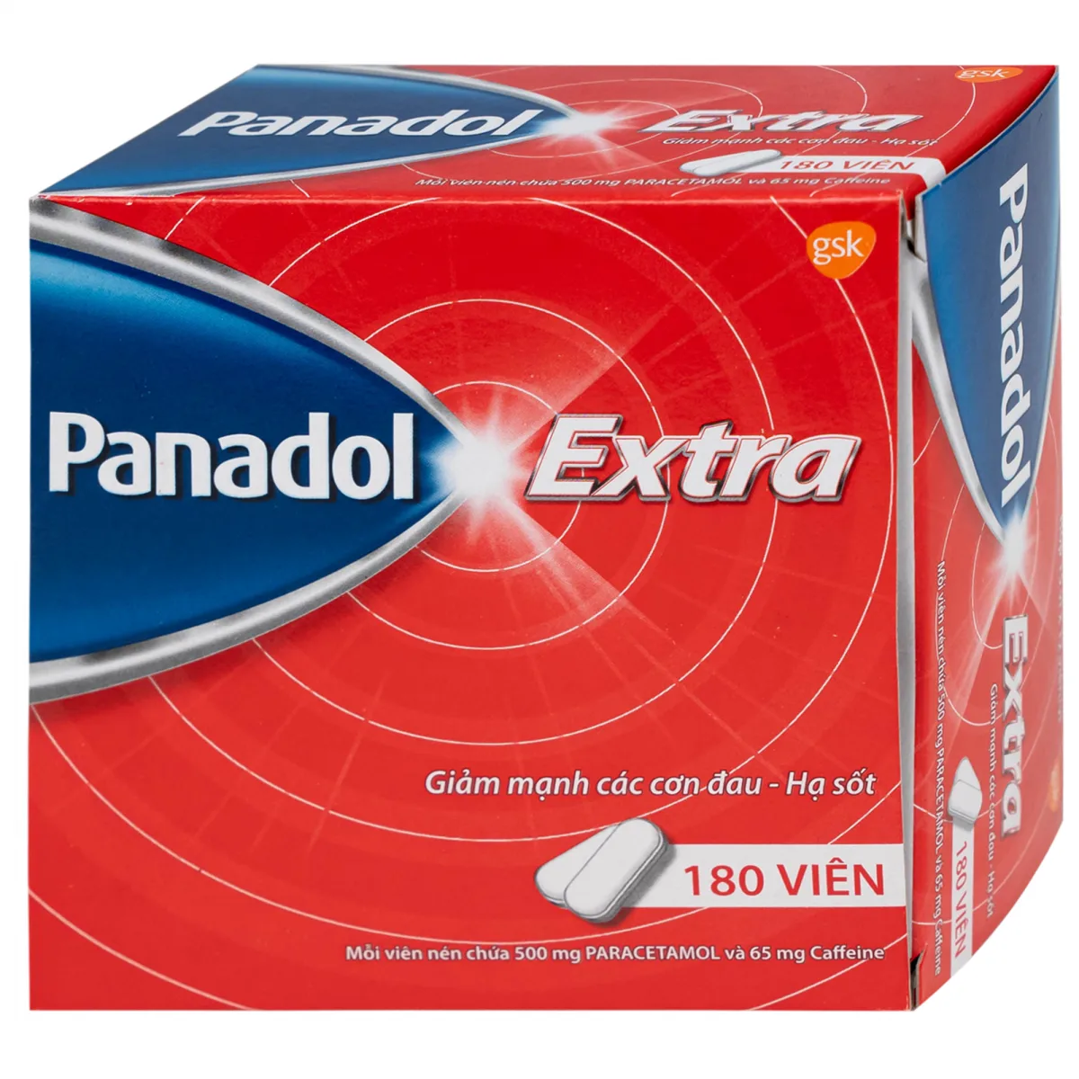 Panadol Extra màu đỏ thuốc giảm đau