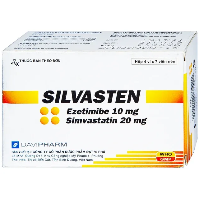 Silvasten Davi Pharm thuốc hạ lipid máu