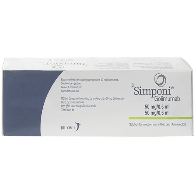 Simponi 50mg/0.5ml Janssen Điều trị viêm khớp dạng thấp