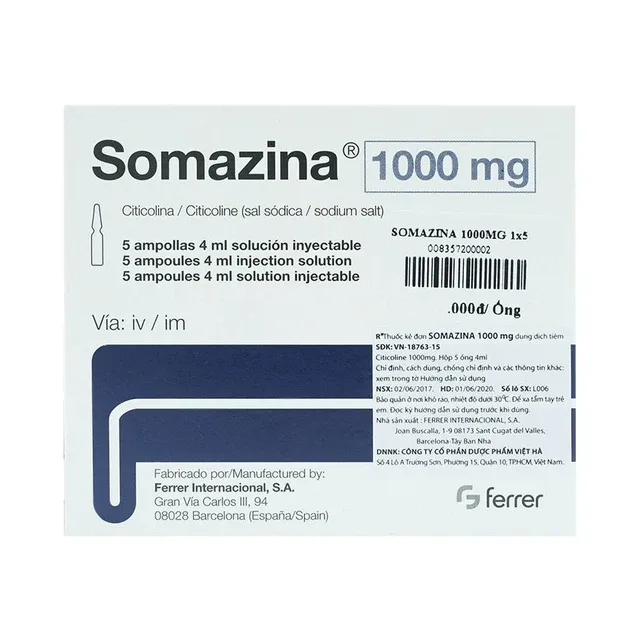Somazina 1000mg điều trị rối loạn nhận thức