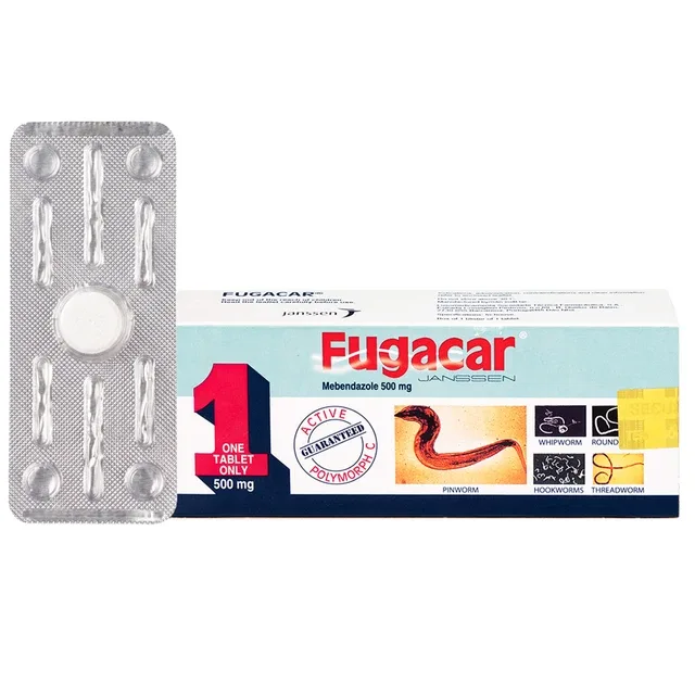 thuốc tẩy giun Fugacar 500mg Janssen