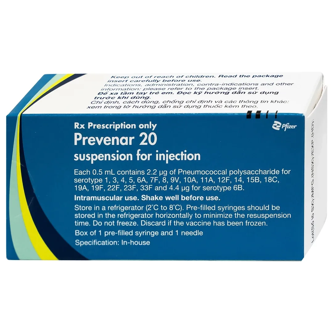Vắc xin phế cầu Prevenar 20 - PCV20 0,5ml
